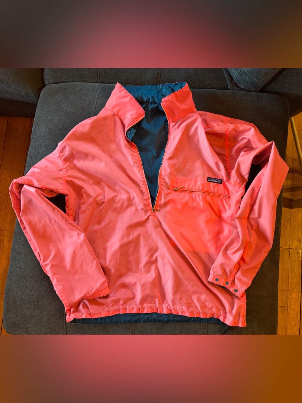 Patagonia Coral Pink Windbreaker Jacket